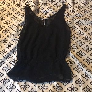 Navy blue tank blouse